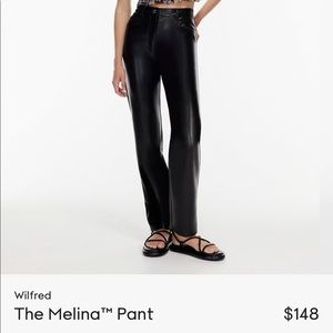 Wilfred vegan leather Melina pant. Never worn. Forgot to return.